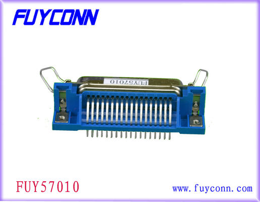 UL certifiée à angle droit de connecteur femelle de carte PCB de Pin de Centronic 50