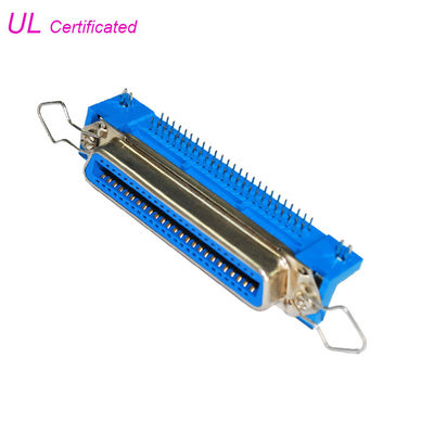 Centronic 25 appareille le connecteur femelle à angle droit 50pin de serrure de panneau de carte PCB avec le verrou de ressort