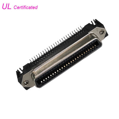 57 connecteur femelle à angle droit de carte PCB de Pin Centronic de la série 50 de NC avec la serrure de conseil