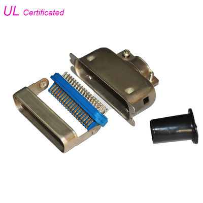 Centronic 14 24 36 50 types durs connecteur de débouché de Pin Plug Solder 180°Cable avec le capot de Matel