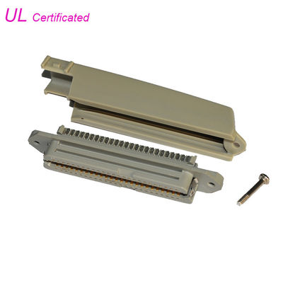 TYCO connecteur femelle de soudure de Centronic de 25 paires avec la couverture en plastique de 90° a délivré un certificat l'UL