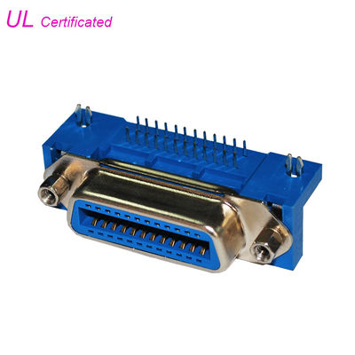 57 connecteur femelle de carte PCB de la série DDK 24 Pin Champ Centronic Right Angle de NC avec de grandes vis