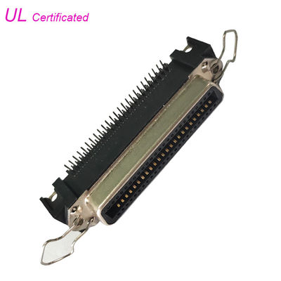 Imprimante féminine Connector de carte PCB de 50 Pin Centronic Right Angle avec l'agrafe de caution