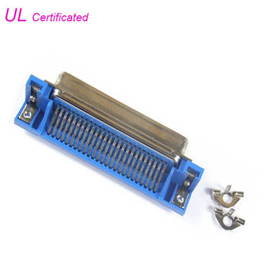 borne 50 25 paires de Centronic de carte PCB du type masculin UL certifiée de champion de connecteur à angle droit de prise