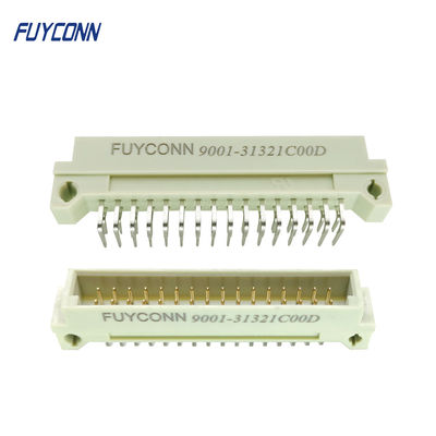 Le mâle à angle droit 2*16P 32pin 2 de carte PCB de connecteur de 232 Eurocard rame le connecteur DIN 41612 avec 2.54mm