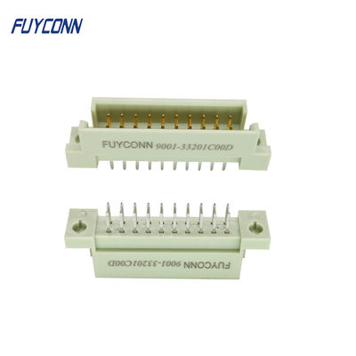 Le connecteur 5 de 220 Eurocard le mâle droit 2*10P 2 de carte PCB de 10 bornes rame connecteur 20pin l'euro DIN41612
