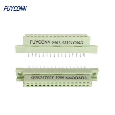 Connecteur 8 d'Eurocard de 2 rangées 16 32 connecteur femelle droit de la carte PCB 2x16P 32pin DIN 41612 de Pin