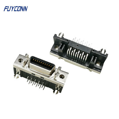 Connecteur servo femelle R/A du connecteur 20pin de SCSI, mini connecteur du ruban MDR de D