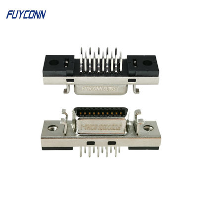 connecteur de 20pin SCSI connecteur servo femelle de bâti droit de carte PCB de 180 degrés
