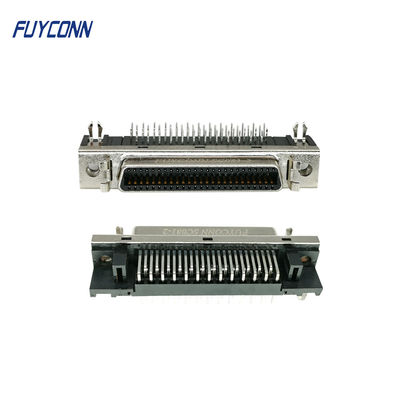 connecteur à angle droit de carte PCB SCSI de 1.27mm, 50 Pin Female Servo Connector