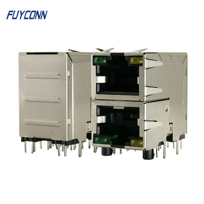2x1 2 met en communication le connecteur femelle de Pin RJ45 de la lumière 16 de LED pour le réseau