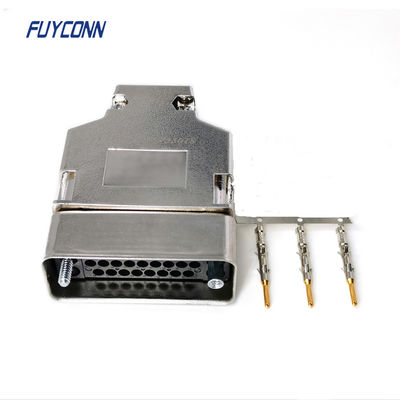 1 - 34 connecteur de routeur de Pin Male Crimping V.35 avec le bouclier Shell couverture en plastique de 180 degrés