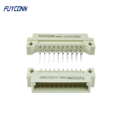 connecteur à angle droit d'Eurocard de mâle de carte PCB des rangées 2x10P 220 du connecteur 2 de 20Pin DIN 41612