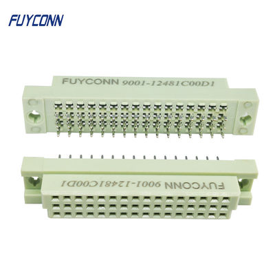 3 lancement droit femelle vertical du connecteur 2.54mm de carte PCB Eurocard de connecteur de Pin DIN 41612 des rangées 48