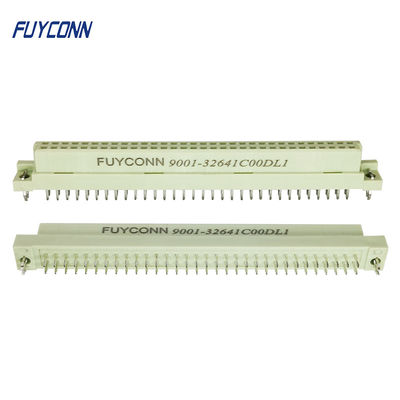 2 connecteur femelle du récipient DIN 41612 Eurocard de carte PCB d'ange de droite des rangées 64P avec la serrure de conseil