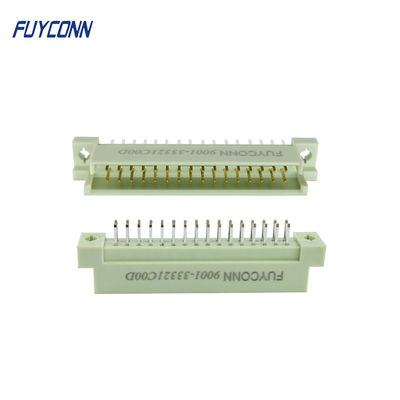 2 connecteur vertical de carte PCB Eurocard DIN41612 de connecteur de carte PCB des rangées 2*16P 32 Pin Male
