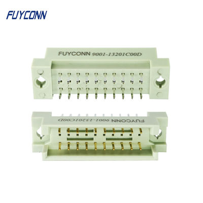 Connecteur droit d'Eurocard de prise masculine de rangées du connecteur 3 de la carte PCB 20Pin DIN 41612