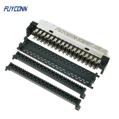 Pin 68 IDC du connecteur 1.27mm du câble MDR SCSI sertissant par replis le mini connecteur du câble plat de D