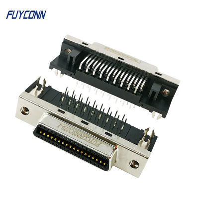 36 connecteur femelle à angle droit de la carte PCB MDR de connecteur de Pin SCSI