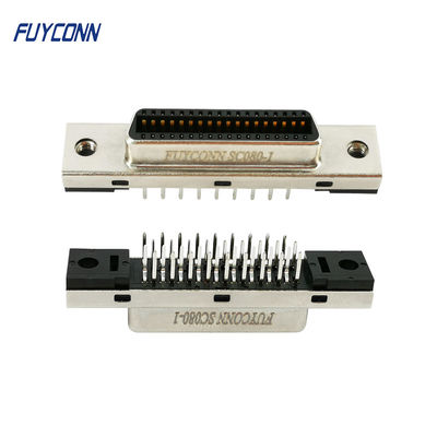 type femelle de la carte PCB 36 de connecteur de 1.27mm de connecteur vertical de Pin MDR SCSI