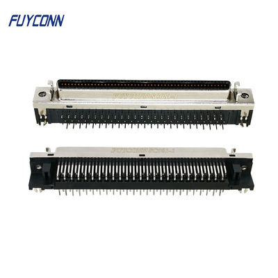 100 connecteur à angle droit de la carte PCB MDR d'IMMERSION femelle de connecteur de Pin SCSI