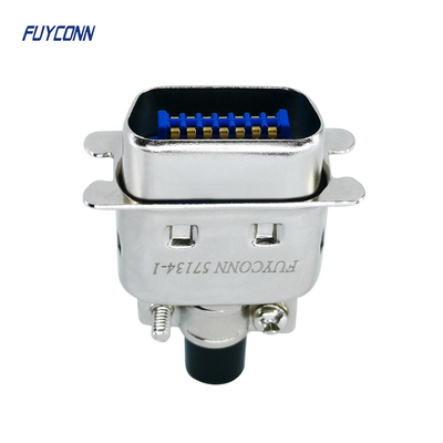 Connecteur du câble plat masculin Centronics de Pin DDK de connecteur de DDK 57-30140 14 avec le capot en métal