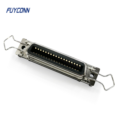 Connecteur femelle de DDK 36pin bâti de carte PCB de 180 degrés droit pour l'imprimante