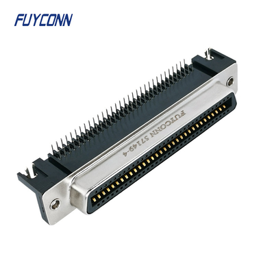 Carte PCB à angle droit DDK femelle Amphenol 64 Centronics Pin Connector