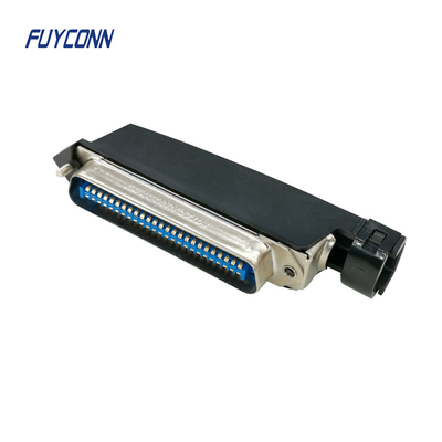 NC 57 soudent Pin Male Centronics 50 Pin Connector With Plastic Hood