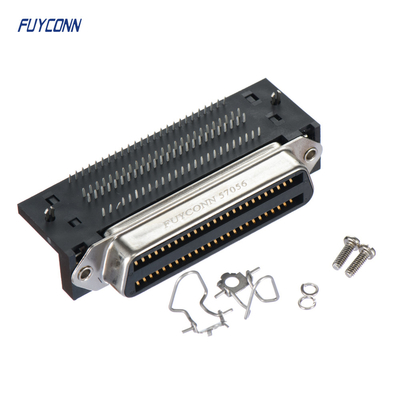 Connecteur Centronics à angle droit de carte PCB d'Amphenol 100 Pin Female